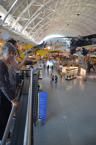 Steven F. Udvar-Hazy Center: primary hall panorama