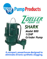 Pump Merchandise Answers to Increasing Homeowner Demand for Heavy Duty Sewage Pumps with Zoeller’s New Shark Model 800 Grinder Pumps