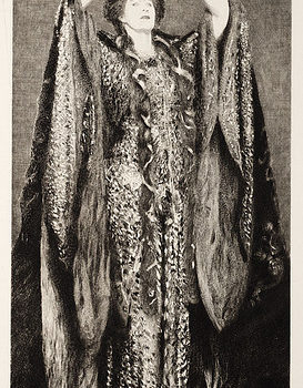 Portrait of Ellen Terry as “Lady MacBeth” (Etching, 1895)
